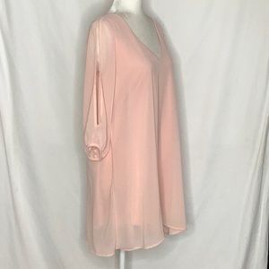 Lulu’s Pink Sheer Dress Size M